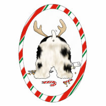 Nada empalma un ornamento del navidad del cocker esculturas fotograficas
