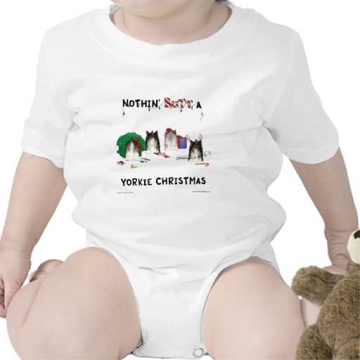 Nada empalma una camiseta del navidad de Yorkie