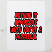Nada es imposible… Paralegal Flyer A Todo Color