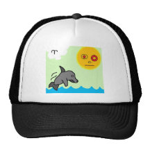 nadada del delfín gorra