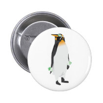 Nadador del pingüino botones