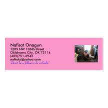 Nafisat Onagun Tarjetas Personales