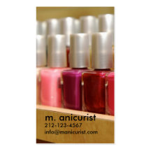 nailpolish tarjetas de visita