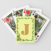 Naipes de la frontera de la selva baraja de cartas