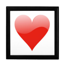 Naipes del corazón caja de recuerdo