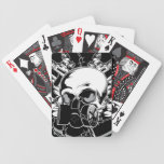Naipes del cráneo baraja cartas de poker