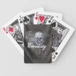 Naipes del cráneo de la eternidad baraja de cartas