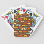 Naipes del fondo de los bigotes cartas de juego