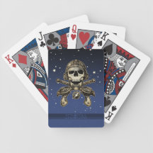Naipes del pirata del espacio (armas de rayo) cartas de juego