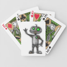 Naipes del robot baraja cartas de poker
