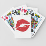 Naipes grandes del beso baraja cartas de poker