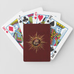 Naipes ornamentales del dragón de Sun Baraja Cartas De Poker