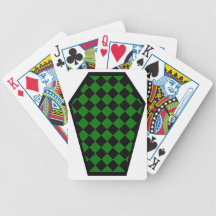 Naipes (verdes) del ébano de Damier