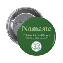 Namaste - con cita y símbolo de OM Pins
