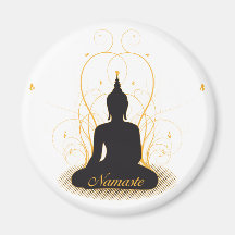 Namaste elegante Buda Iman De Frigorífico