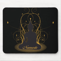 Namaste elegante Buda Tapetes De Ratón