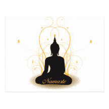 Namaste elegante Buda Tarjetas Postales