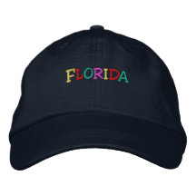 Namedrop Nation_Florida multicolor Gorra De Béisbol Bordada