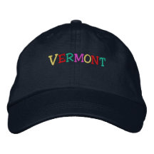 Namedrop Nation_Vermont multicolor Gorra Bordada