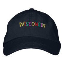 Namedrop Nation_Wisconsin multicolor Gorra De Beisbol Bordada