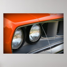 Naranja 1971 de Plymouth 'Cuda Impresiones