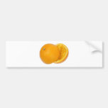 Naranja aplastado pegatina de parachoque