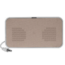 Naranja con los puntos blancos simples iPod altavoz