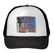 Naranja de Al Gore Gorro De Camionero