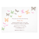 Naranja de la invitación de la ducha de los alboro