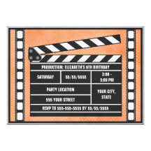 Naranja de la tablilla de la fiesta de cumpleaños  invitacion personalizada