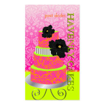 Naranja de PixDezines+Torta/pâtisserie del damasco Tarjeta Personal