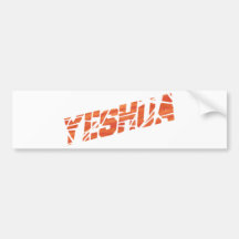 Naranja del cassé de Yeshua Pegatina De Parachoque