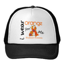 Naranja del desgaste de la leucemia I para MÍ 43 Gorra