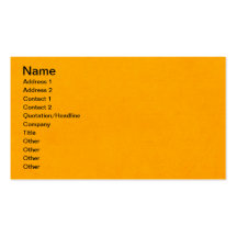 naranja del popsicle plantilla de tarjeta personal