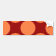Naranja del punto del modelo etiqueta de parachoque