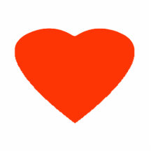Naranja del rojo del corazón de los ornamentos del esculturas fotograficas