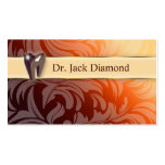 Naranja dental de la hoja del remolino del logotip