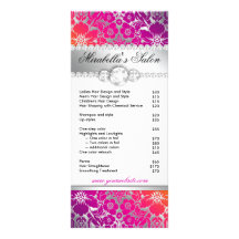 Naranja floral del rosa del damasco de la tarjeta  tarjetas publicitarias personalizadas