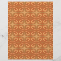 Naranja - modelo de Brown, con remolinos Tarjetas Informativas