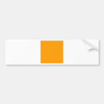 - Naranja - naranja a cuadros y ámbar Pegatina De Parachoque