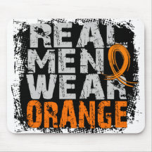 Naranja real del desgaste de hombres de la esclero alfombrilla de ratón