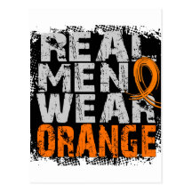 Naranja real del desgaste de hombres de la leucemi postal