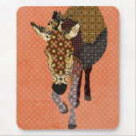 Naranja retro Mousepad de Moses Tapetes De Ratones