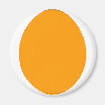 Naranja sólido del huevo los regalos de Zazzle del Imanes Para Frigoríficos