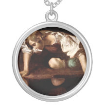 Narciso, Caravaggio Pendiente Personalizado