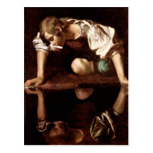 Narciso, Caravaggio Tarjetas Postales