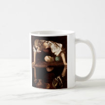 Narciso, Caravaggio Taza