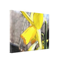 Narciso en los arbolados de la primavera impresiones en lona