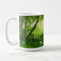 Narcisos de la primavera taza de café