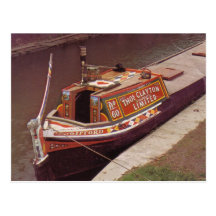 Narroxboat "Gifford", usado en los canales BRITÁNI Postales